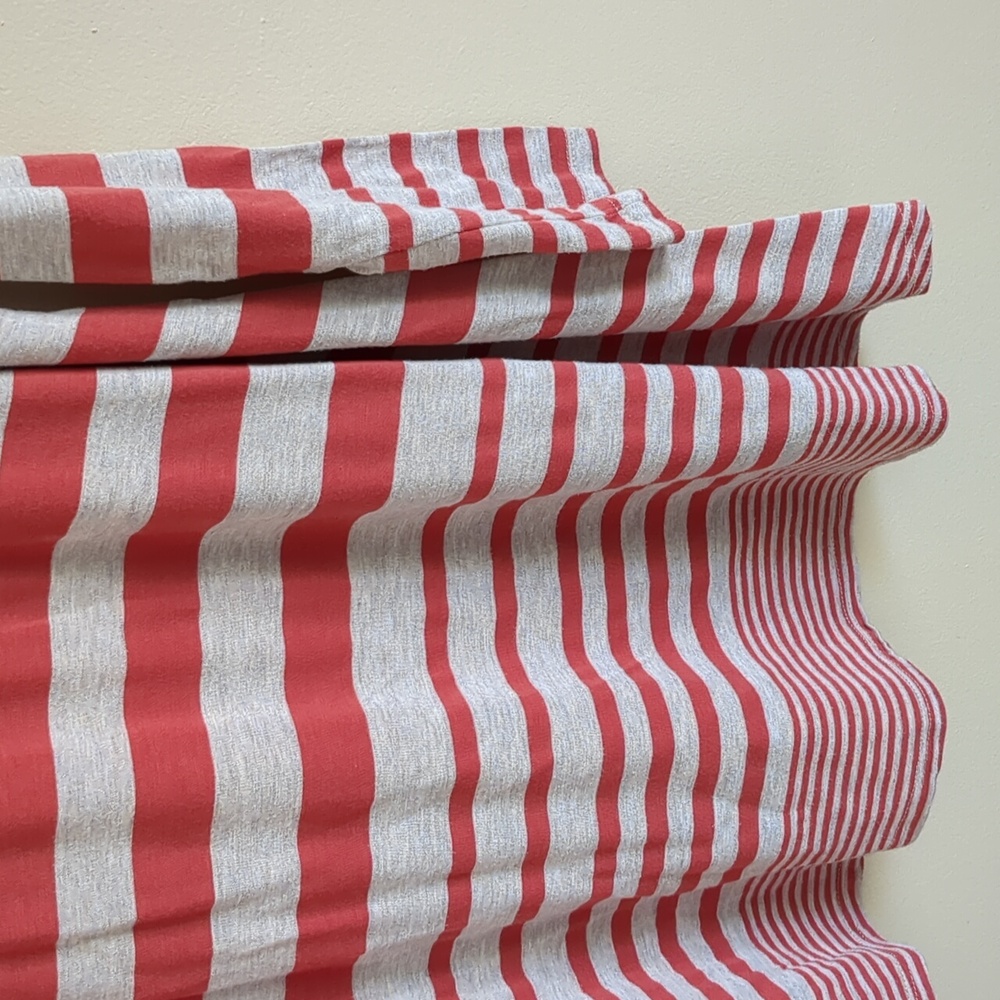 Medium Puella Striped Long Sleeve Darcy Swing Tunic Red & Tan Anthropologie - Picture 14 of 15